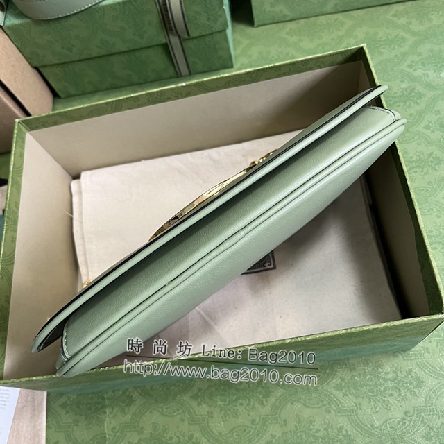 Gucci專櫃古馳最新款Blondie互扣腋下包鏈條女包 jh2309型號 ：699268
